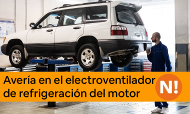 Avería en el electroventilador de refrigeración del motor